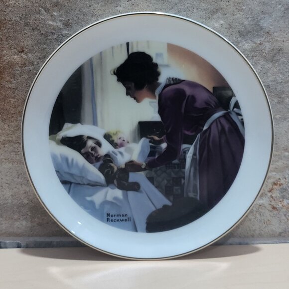 Vintage Norman Rockwell Mothers Love Collectors Plate - Picture 1 of 10